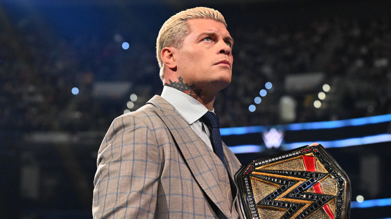 Cody Rhodes addressing the crowd during the March 7th episode of "SmackDown," 2025