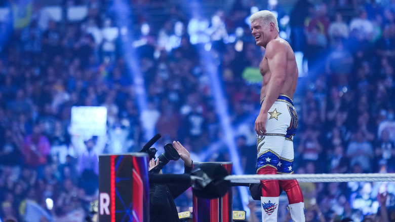 Cody Rhodes after winning the Royal Rumble
