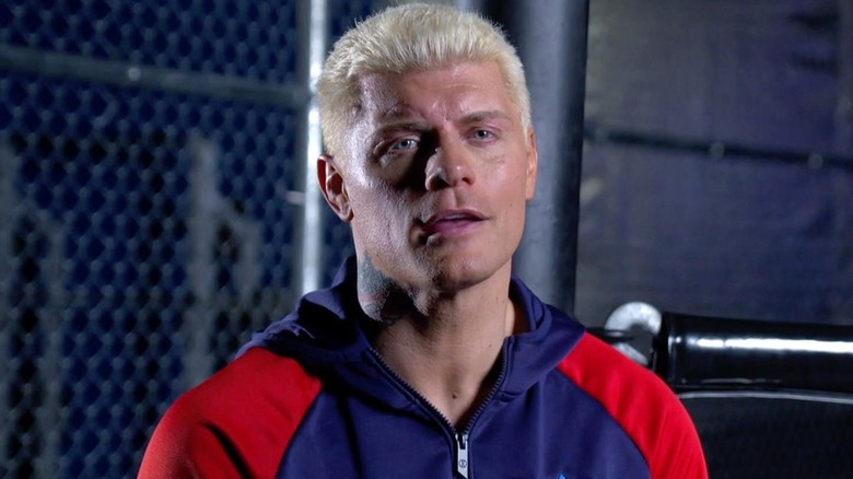 Cody Rhodes talking backstage