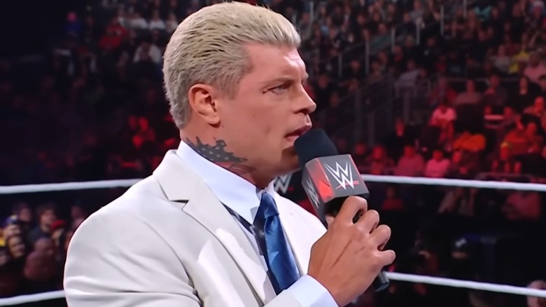 Cody Rhodes on the mic