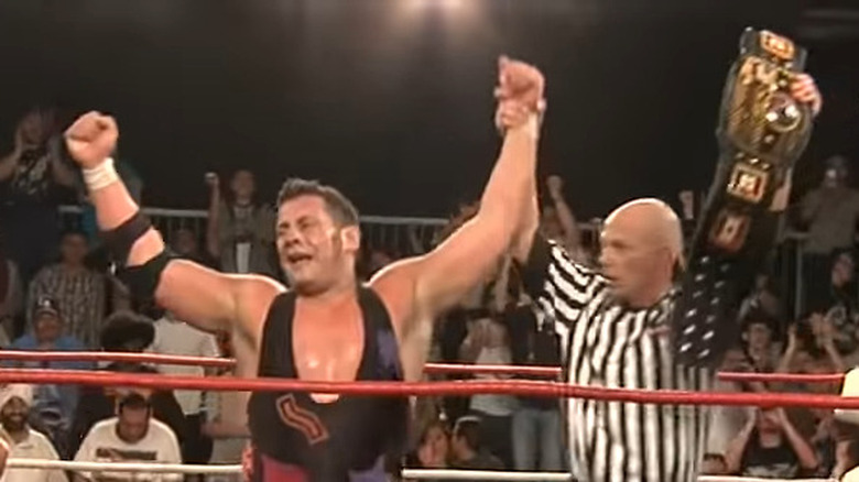 Colt Cabana winning the the NWA Worlds Heavyweight Championship