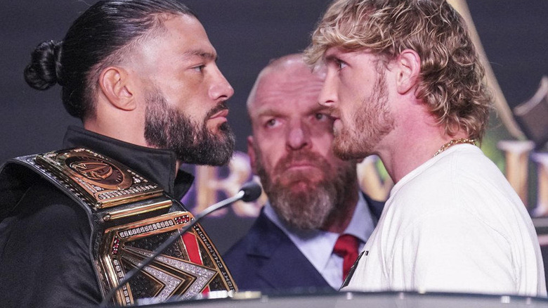 Roman Reigns and Logan Paul