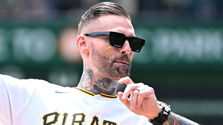 Corey Graves in a Pittsburgh Pirates uniform