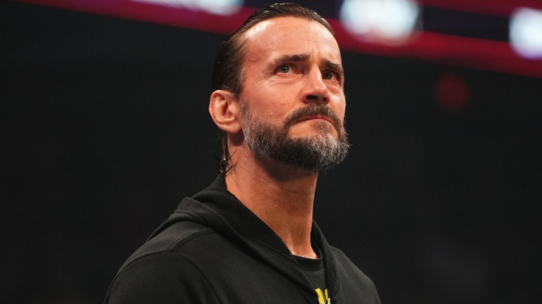 CM Punk looks a little bit sad