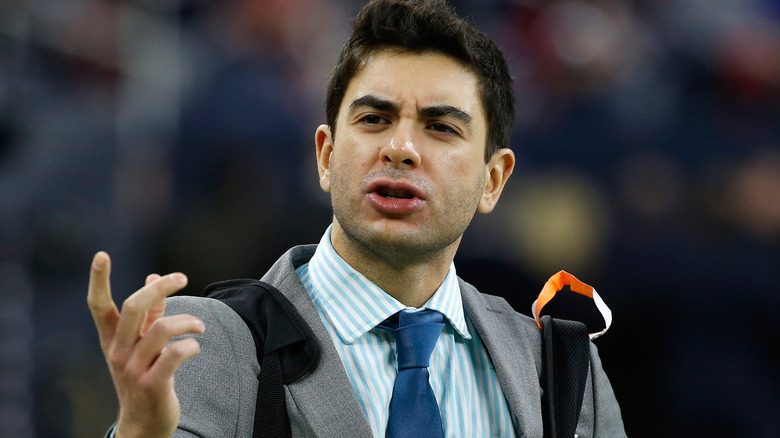 Tony Khan gesticulating