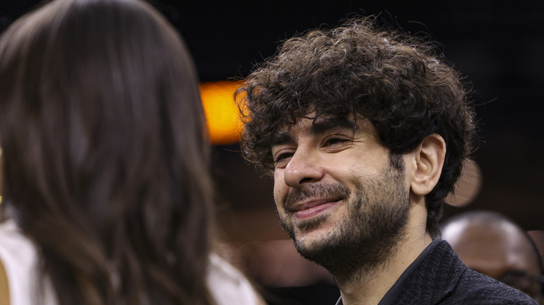 Tony Khan smiling