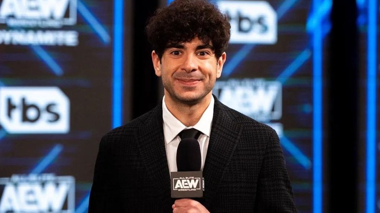 Tony Khan smiling