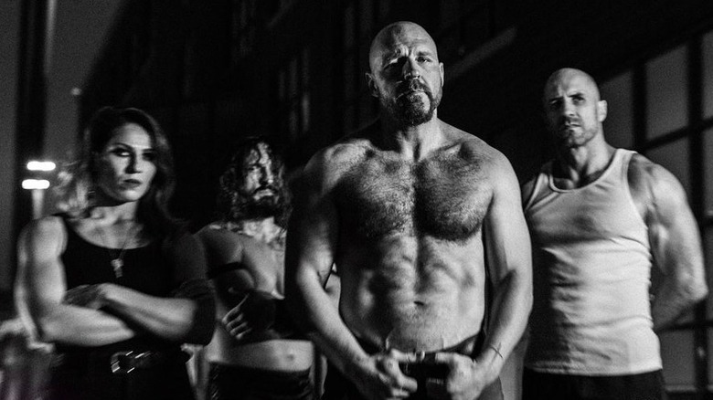 The Blackpool Combat Club await their next challengers outside the arena