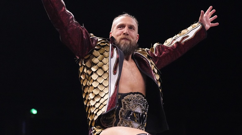 Bryan Danielson as the AEW World Champion during his last match on AEW Dynamite before AEW WrestleDream