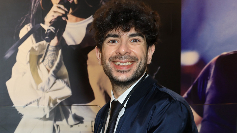 AEW CEO Tony Khan smiling