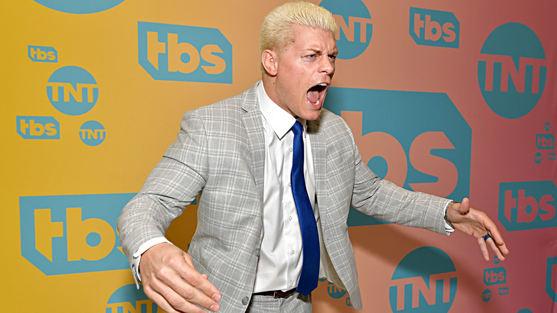 Cody Rhodes yells