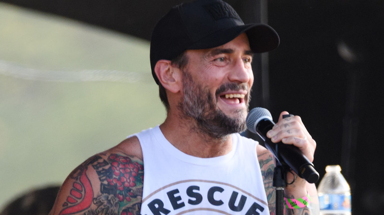 CM Punk on mic