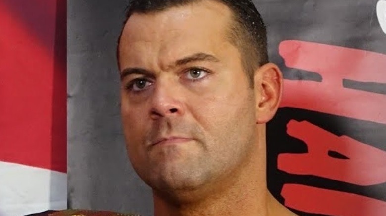 Davey Boy Smith Jr. stares stoically