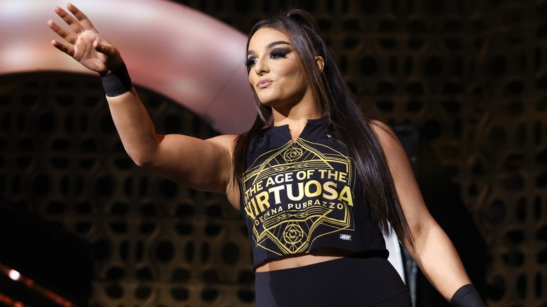 Deonna Purrazzo makes her entrance