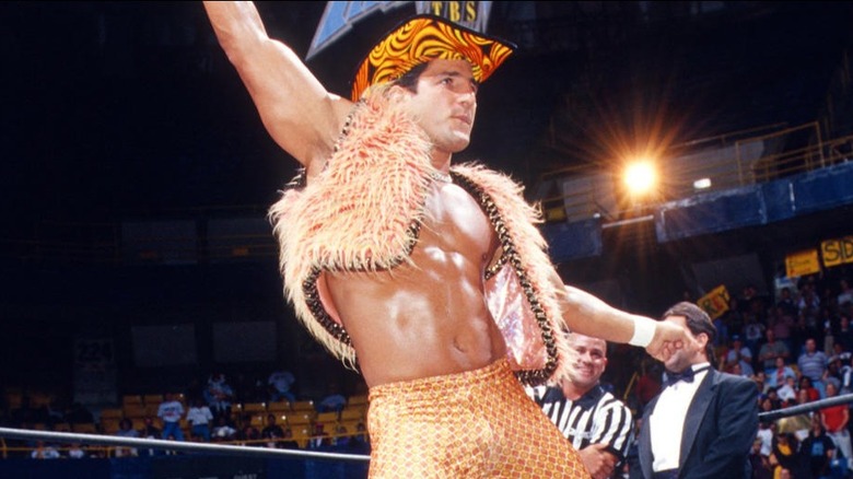 Disco Inferno dancing in the ring 