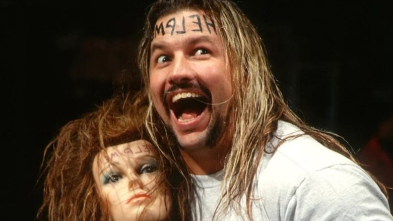 Al Snow is pictured alongside his mannequin head, named 