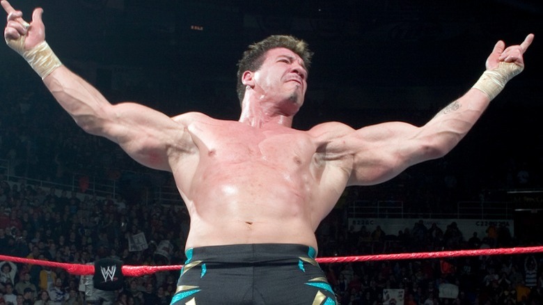 Eddie Guerrero celebrating