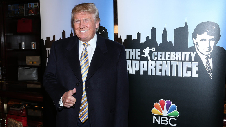 Donald Trump promoting The Celebrity Apprentice