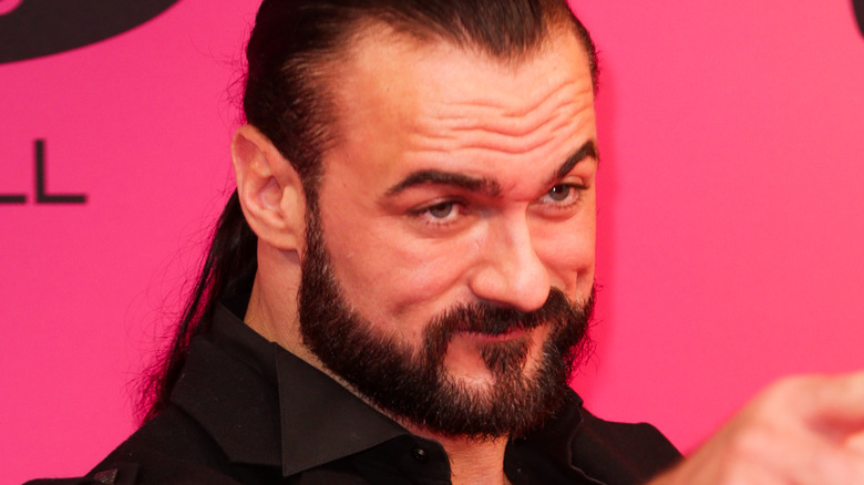 Drew McIntyre pointing