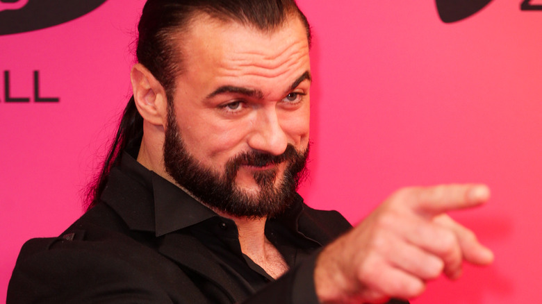 Drew McIntyre pointing