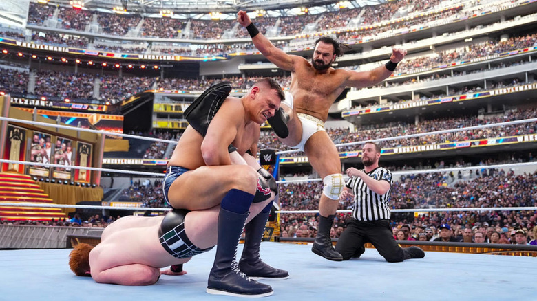 Sheamus, GUNTHER, and Drew McIntyre at WrestleMania 39