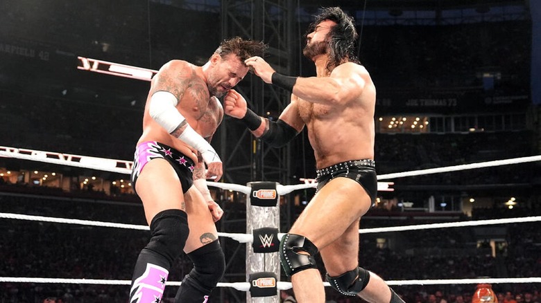 CM Punk and Drew McIntyre at SummerSlam 2024