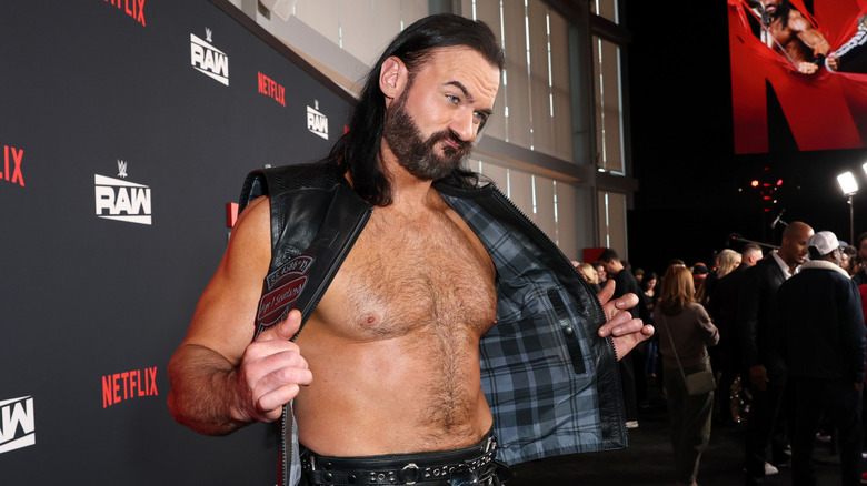 Drew McIntyre on the WWE Raw/Netflix red carpet