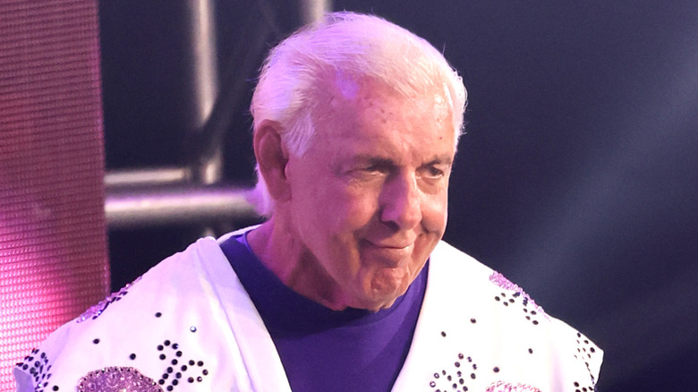 Ric Flair makes entrance