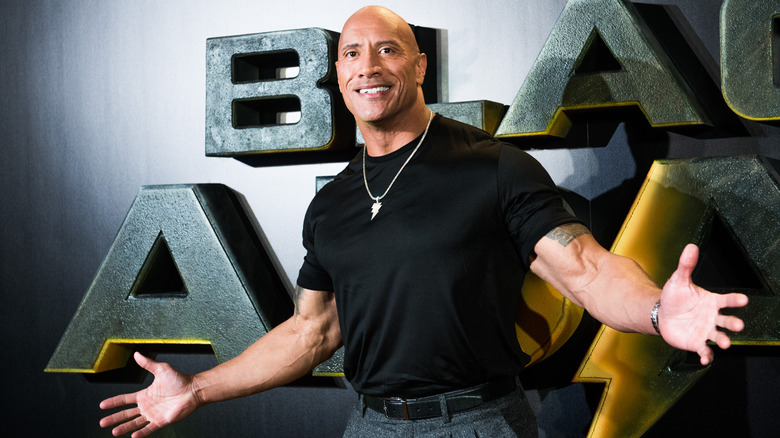 The Rock at Black Adam premiere