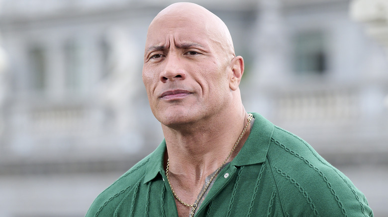 The Rock green shirt