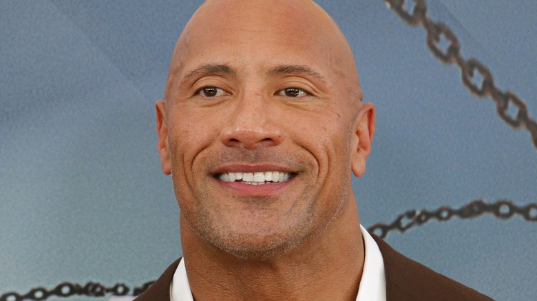 Dwayne Johnson smiling