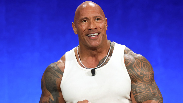 Dwayne Johnson smiling