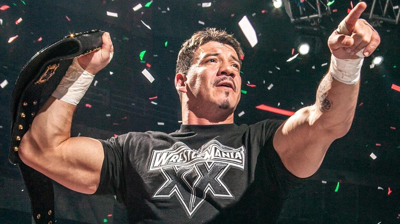 Eddie Guerrero celebrating