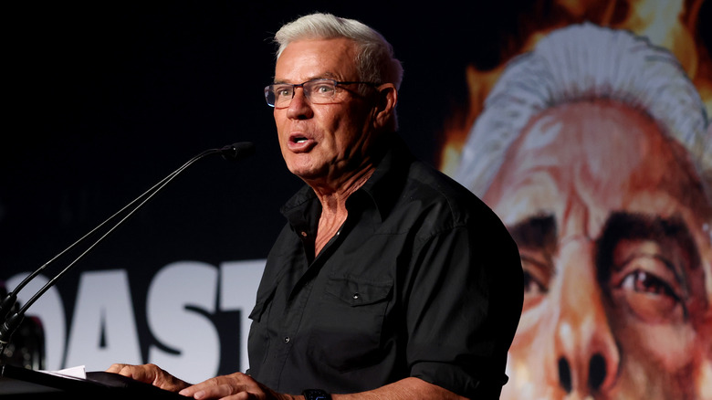 Eric Bischoff giving a speech