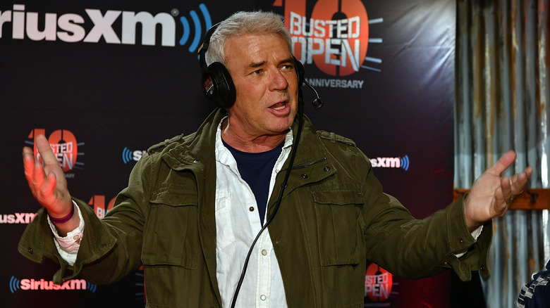 Eric Bischoff attends SiriusXM's "Busted Open" celebrating 10th Anniversary In New York City on the eve of WrestleMania 35 on April 6, 2019 in New York City.