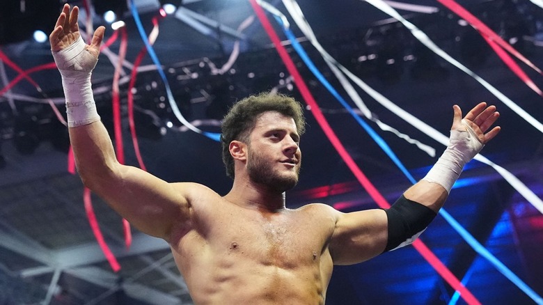 MJF posing at AEW All In 2024