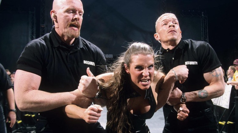 Stephanie McMahon Is Escorted By WWE Security
