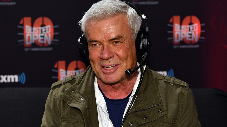 Eric Bischoff wearing a headset