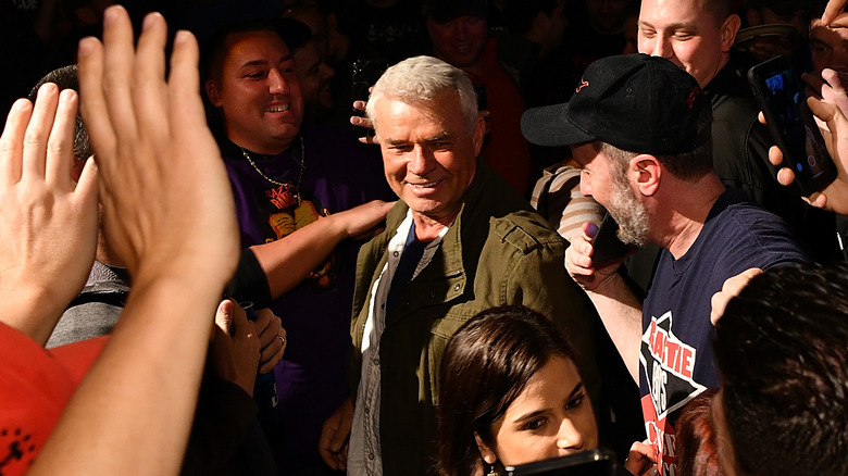 Eric Bischoff surrounded by his adoring public