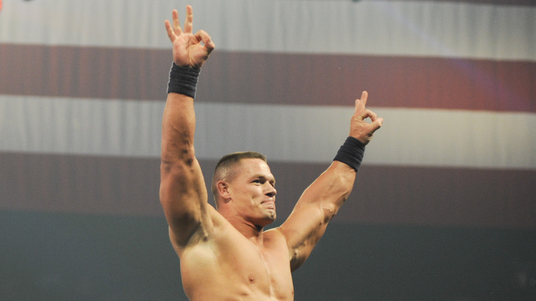 John Cena performs during the 10th anniversary of WWE Tribute to the Troops (2012)