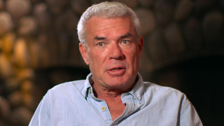 Eric Bischoff being interviewed for a WWE project