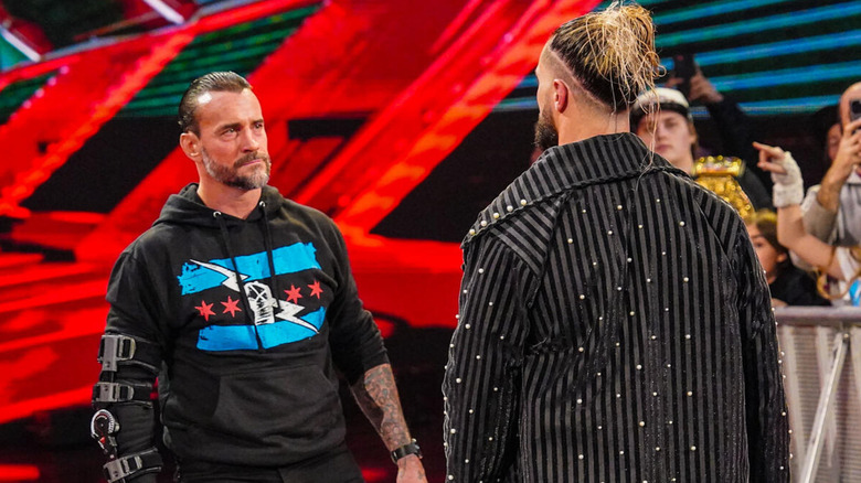 CM Punk and Seth Rollins on WWE Raw