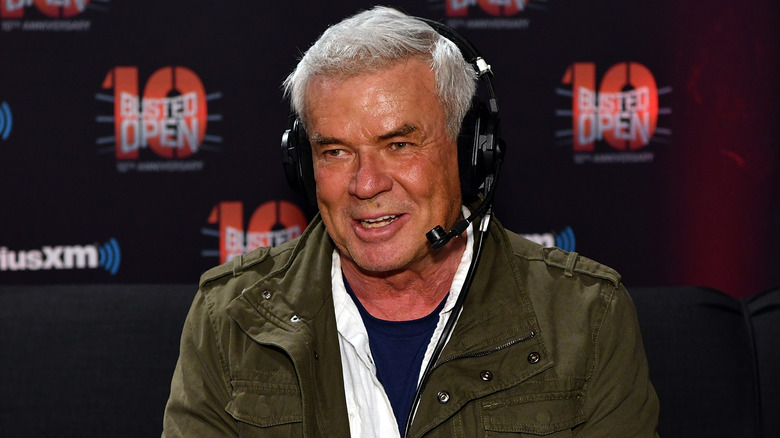 Eric Bischoff wearing a headset