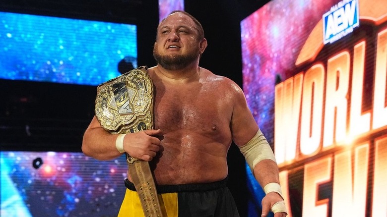 Samoa Joe as AEW World Champion