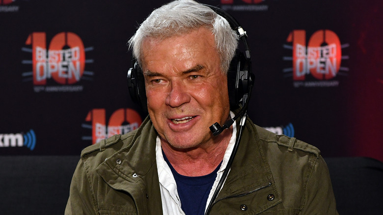 Eric Bischoff wearing a headset