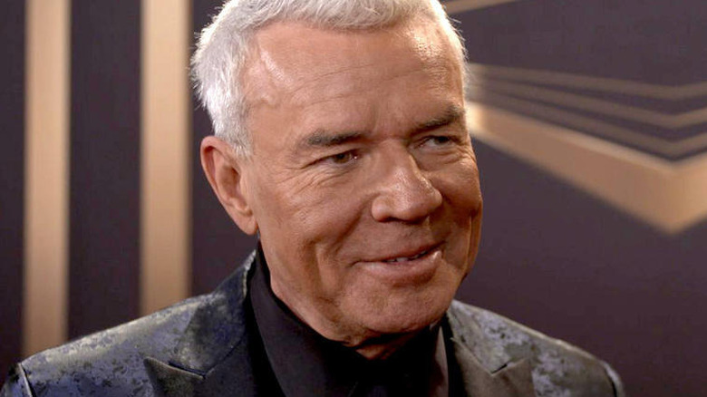 Eric Bischoff backstage at the WWE Hall of Fame ceremony