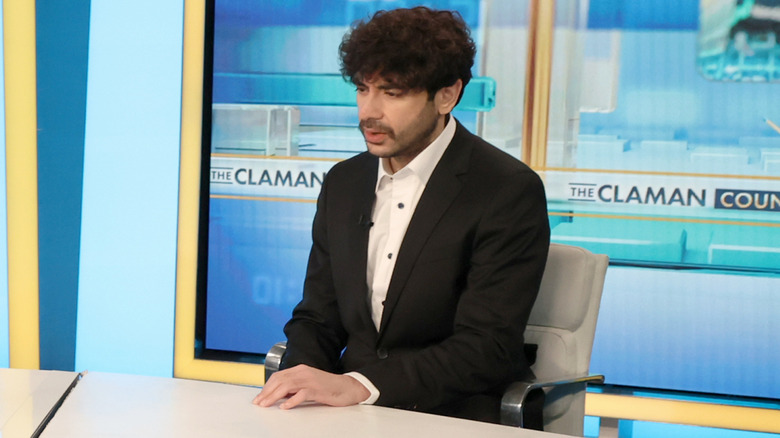 Tony Khan as a guest on The Claman Countdown