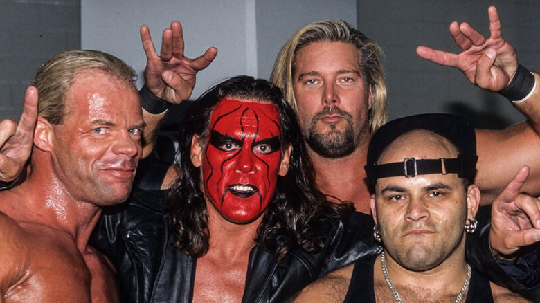 Lex Luger, Sting, Kevin Nash, and Konnan