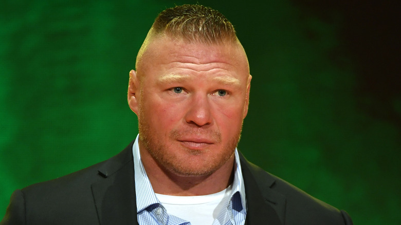 Brock Lesnar in a suit