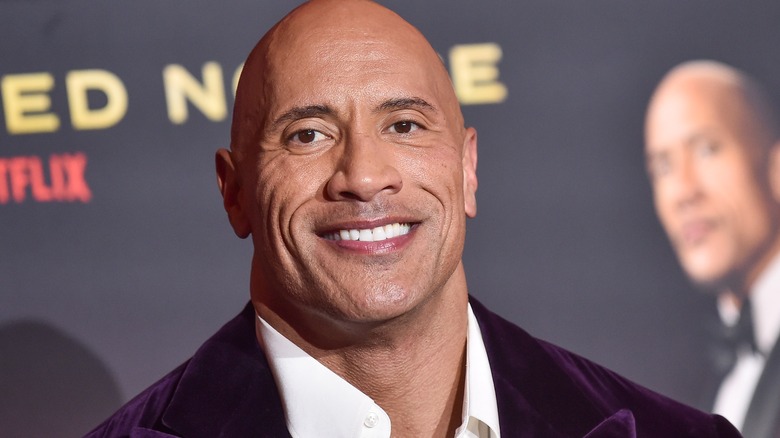 Dwayne Johnson arrives for Netflix's 'Red Notice' Premiere